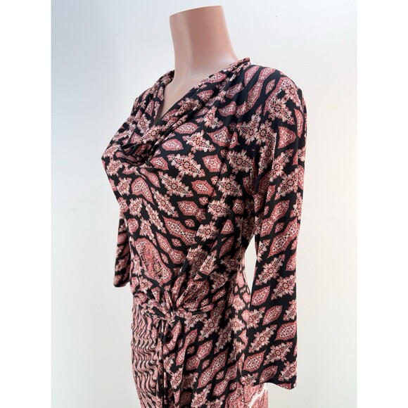 NWT Antonio Melani Wrap Dress Size M 3/4 Sleeves Black - Picture 7 of 13